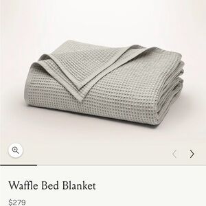 Boll & Branch Waffle Bed Blanket Pewter King/Cal King